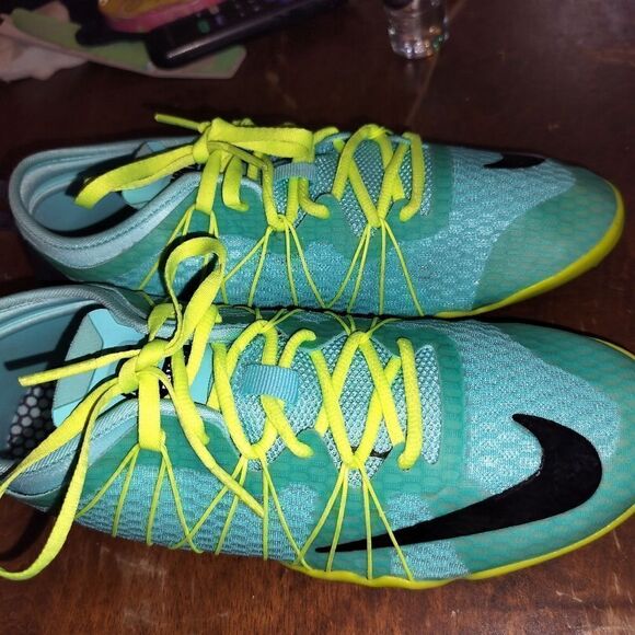 Nike training FREE 1.0 CrossBionic Neon blue, yellow, and black - Picture 7 of 9